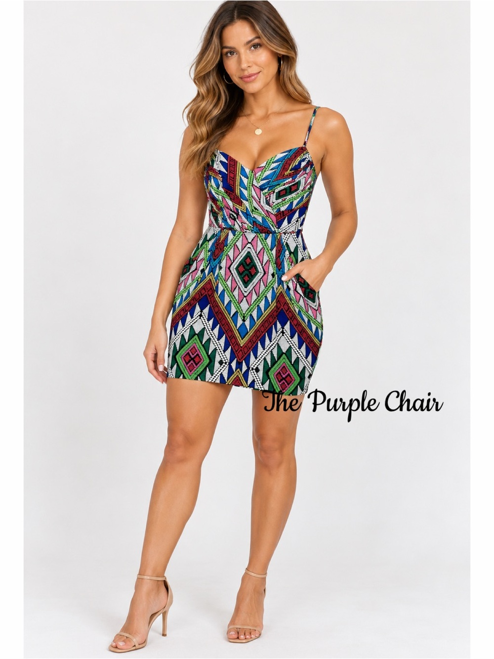 MARA HOFFMAN NWT Sleeveless Geometric Print Mini Dress 2